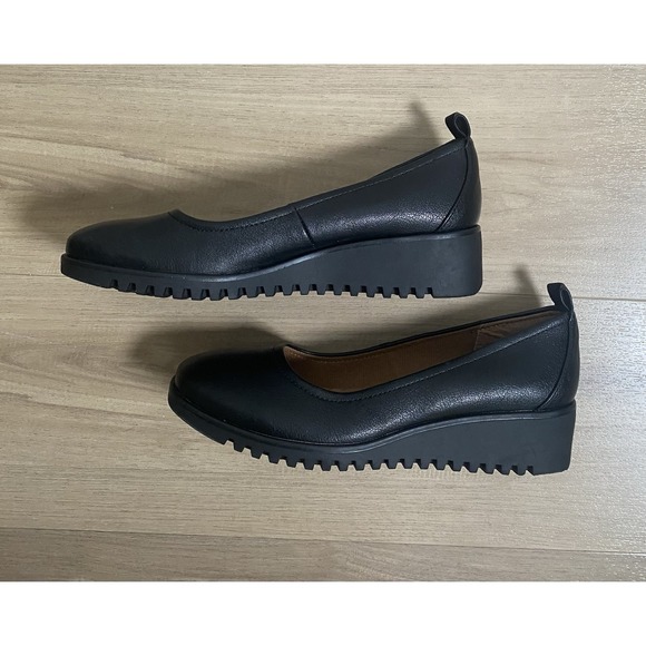 Eurosoft‎ Darcie Slip On Casual Wedge Black Loafer Shoes Women's Size 8 - Picture 4 of 9